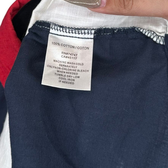 Red Head Brand Mens Patriotic 4th of July Cotton Woven Button Up Casual Shirt XL - Picture 6 of 7